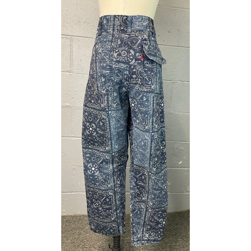 Levis Printed Bandana Chore Utility Pants Urban Outfitters Boho Gorpcore 33x30 - Picture 9 of 14